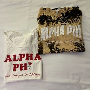 Alpha Phi shirts